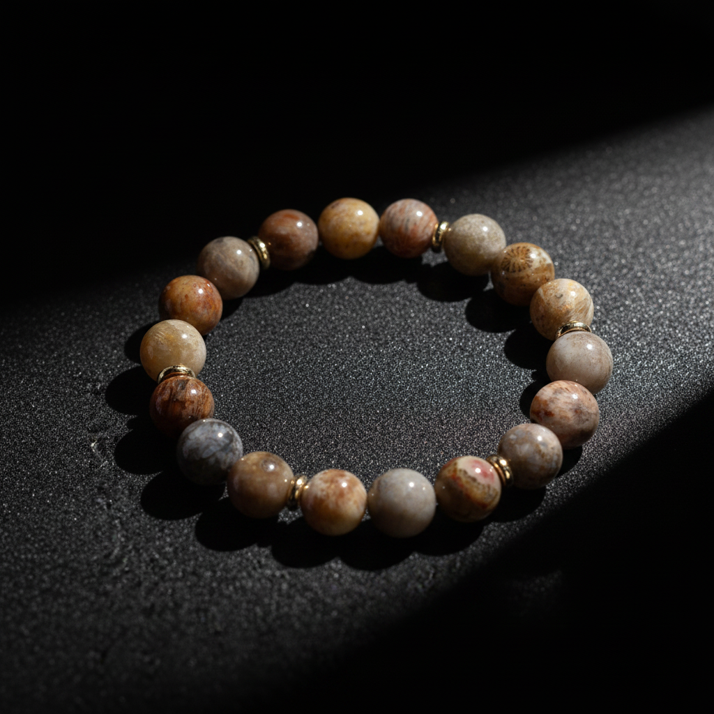 JHUMEN Chrysanthemum Stone Bracelet natural beaded bracelet
