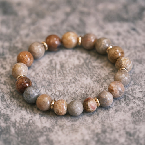 Jhumen Chrysanthemum Stone Bracelet natural crystal bracelet