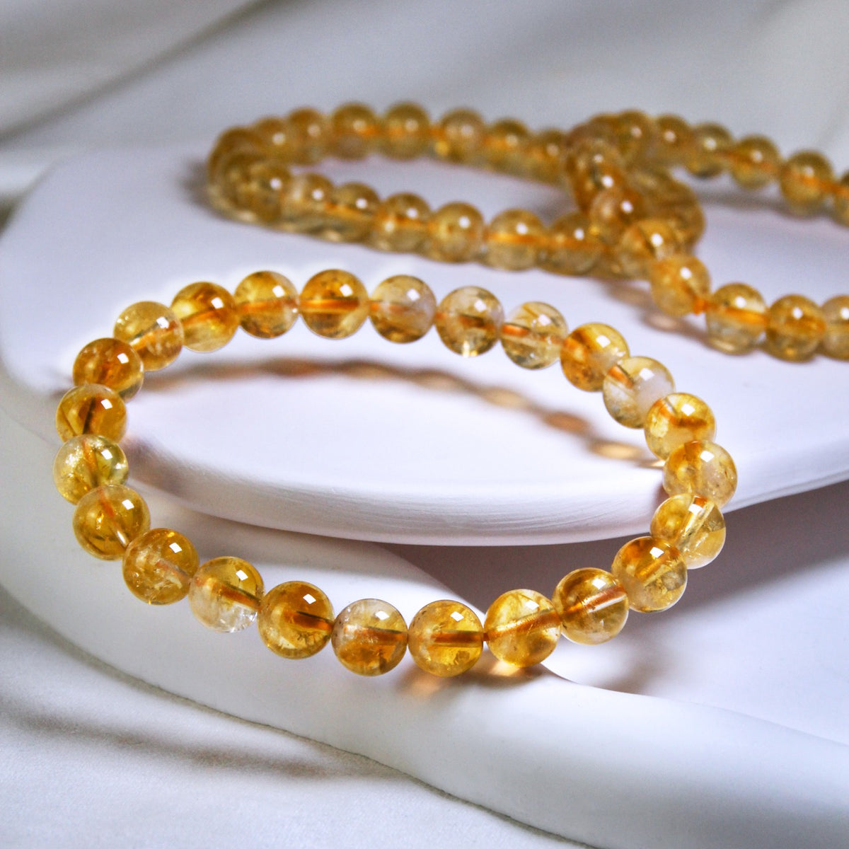 Jhumen citrine bracelet natural beaded bracelet